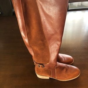 Luck brand leather tall boots size 7 1/2.